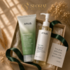 Anua Double Cleansing Bundle with cleansing oil and foam انوا غسول زيتي و انوا غسول رغوة بأحماض الفواكه دبل كلينزينج