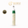 AXIS-Y Vegan Collagen Eye Serum 15ml with cooling metal applicator for under-eye hydration, puffiness reduction, and wrinkle care in elegant Korean skincare packaging.