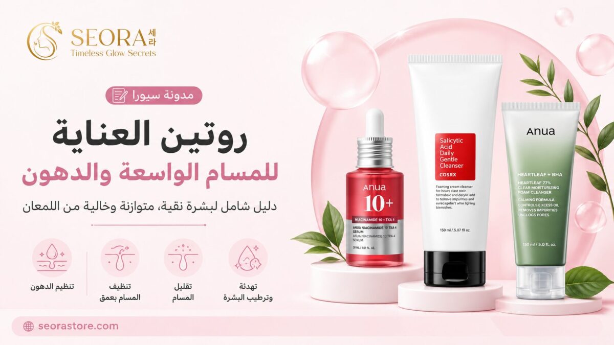 كيف أختار روتين كوري لعلاج المسام الواسعة والدهون؟ دليل شامل